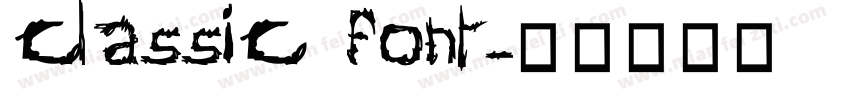 classic font字体转换